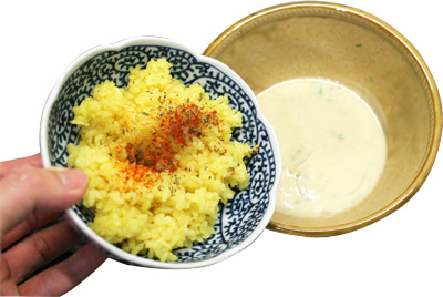 グリーンカレーラーメンに替えメシ